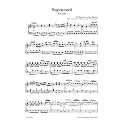 MOZART W. A.: REGINA COELI IN C MAJOR KV 108 (74D) - VOCAL SCORE C-PF URTEXT