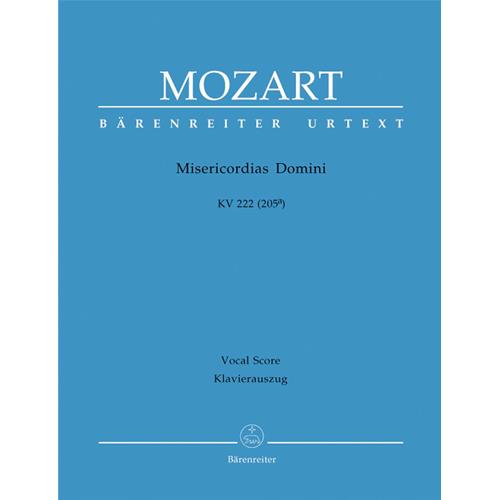 MOZART W. A.: MISERICARDIAS SOMINI KV 222 (205A)- VOCAL SCORE C-PF URTEXT