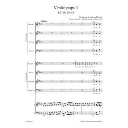 MOZART W. A.: VENITE POPULI KV 260 (248A)- VOCAL SCORE C-PF URTEXT