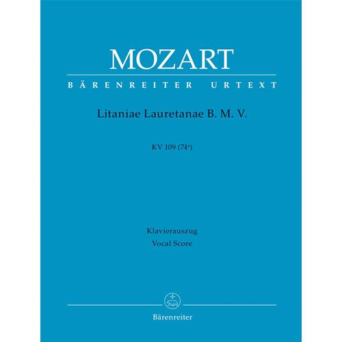 MOZART W. A.: LITANIAE LAURETANEA B. M. V. IN B-FLAT MAJOR KV 109 (74E)- VOCAL SCORE C-PF URTEXT