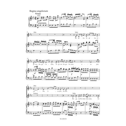 MOZART W. A.: LITANIAE LAURETANEA B. M. V. IN B-FLAT MAJOR KV 109 (74E)- VOCAL SCORE C-PF URTEXT
