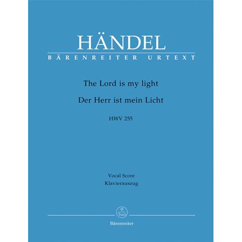 HANDEL G.F.: THE LORD IS MY LIGHT HWV 255 - VOCAL SCORE C-PF URTEXT