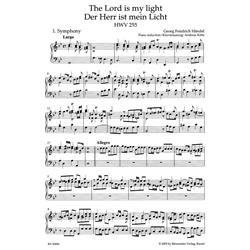 HANDEL G.F.: THE LORD IS MY LIGHT HWV 255 - VOCAL SCORE C-PF URTEXT