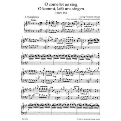 HANDEL G.F.: O COME LET US SING HWV 253 - VOCAL SCORE C-PF URTEXT