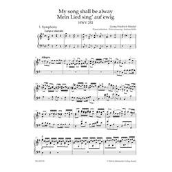 HANDEL G.F.: MY SONG SHALL BE ALWAY HWV 252 - VOCAL SCORE C-PF URTEXT