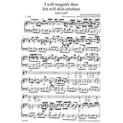 HANDEL G.F.: I WILL MAGNIFY THEE HWV 250B - VOCAL SCORE C-PF URTEXT