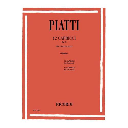 PIATTI A.: 12 CAPIRCCI OP. 25