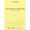 PRIN Y.: DEUX ETUDES EN FORME DE BIS POUR VIOLON & PIANO (AD. LIB)