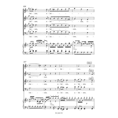 HAYDN F. J.: MISSA IN ANGUSTIIS "NELSON MASS" HOB. XXII:11  - VOCAL SCORE C-PF URTEXT