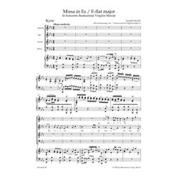 HAYDN F. J.: MISSA IN HONOREM BEATISSIMAE VIRGINIS MARIE IN E- FLAT MAJOR "GREAT ORGAN MASS" HOB. XXII:4  - VOCAL SCORE C-PF URTEXT