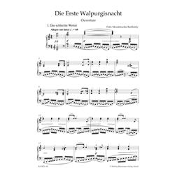 MENDELSSOHN B. F.: THE FIRST WALPURGIS NIGHT OP. 60 - VOCAL SCORE C-PF URTEXT