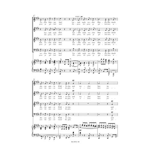 MENDELSSOHN B. F.: THE FIRST WALPURGIS NIGHT OP. 60 - VOCAL SCORE C-PF URTEXT