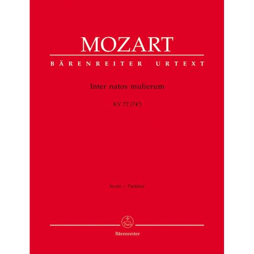MOZART W. A.: INTER NATOS MULIERUM KV 72 (74F) - SCORE URTEXT EDITION